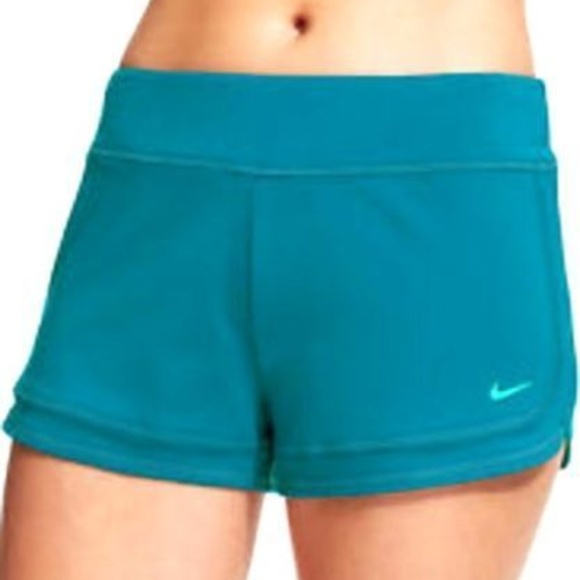 Nike Other - New!! Nike Logo Cover Up Blue Lagoon Swim Shorts